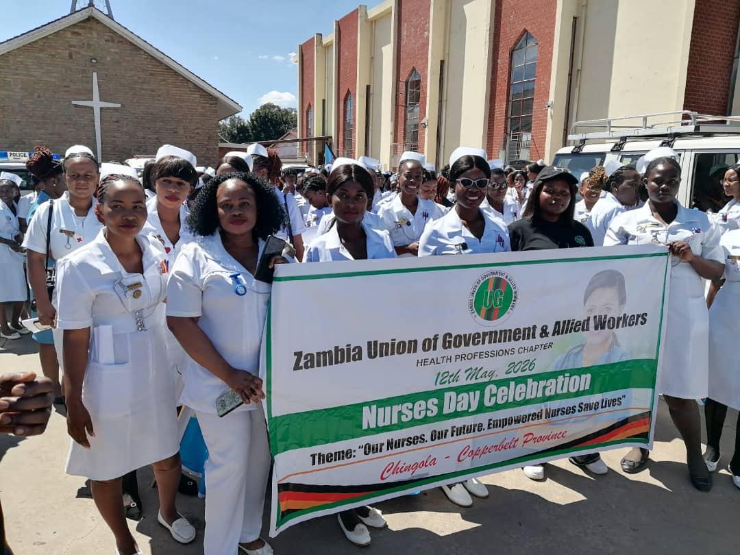 Zambia Union of Government and Allied Workers (UG) joined the rest of the world in celebrating International Nurses Day which was held under the theme “Our Nurses. Our Future. Empowered Nurses Save Lives.” 